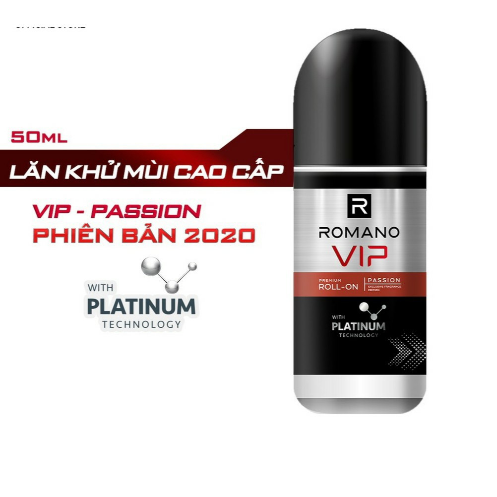 Lăn Khử Mùi Cao Cấp Romano Vip 50ml