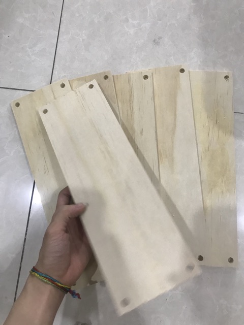 Ván ép gỗ làm kệ macrame 30 x 10 x 1cm