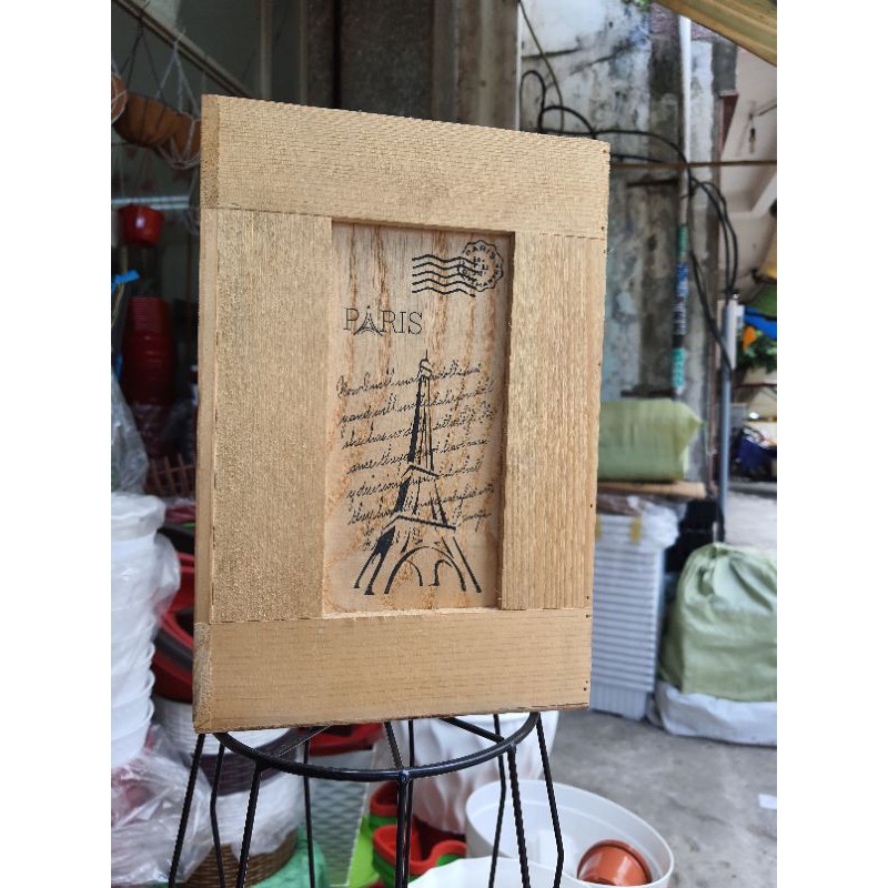 chậu gỗ vuông cao 20x20x30cm
