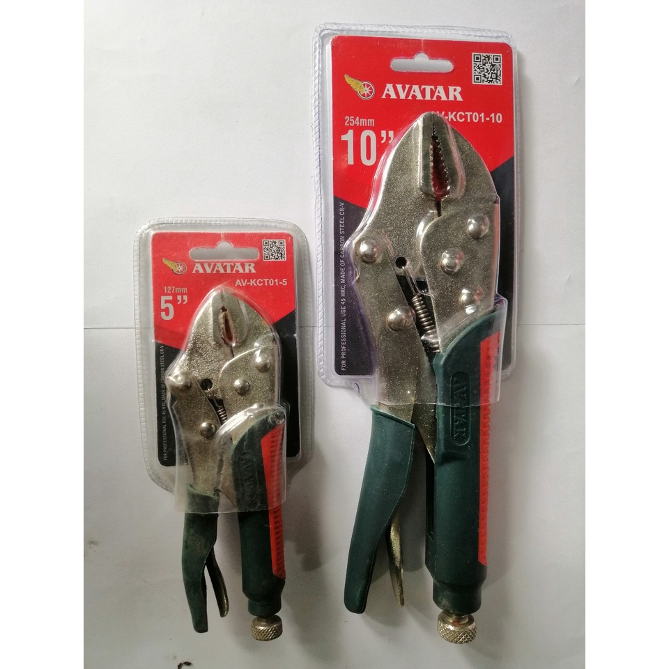 Kìm chết miệng thẳng 5'' (127mm) 10'' (254mm) hiệu Avatar