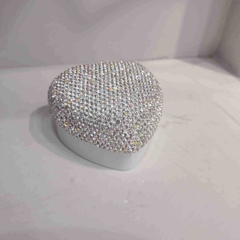 Flgo Hộp Đựng Nhẫn Cưới Lấp Lánh Có Đèn LED Tiện Dụng