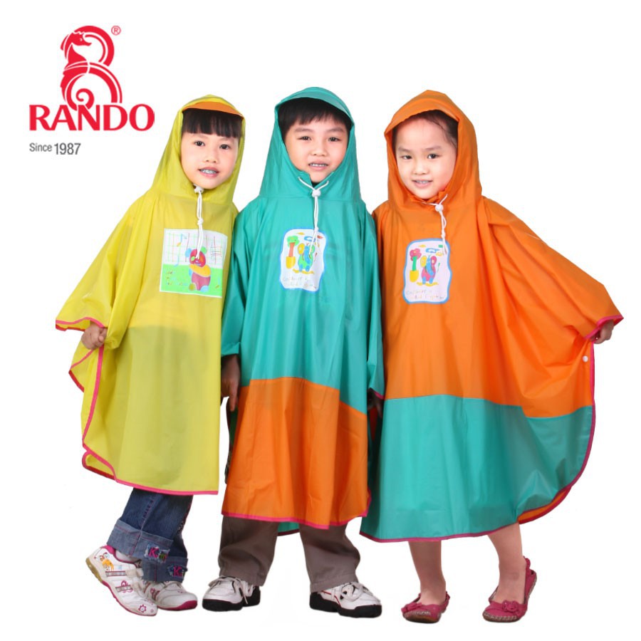 [BỀN BỈ] Áo mưa bướm Trẻ Em Cao Cấp RANDO PONCHO