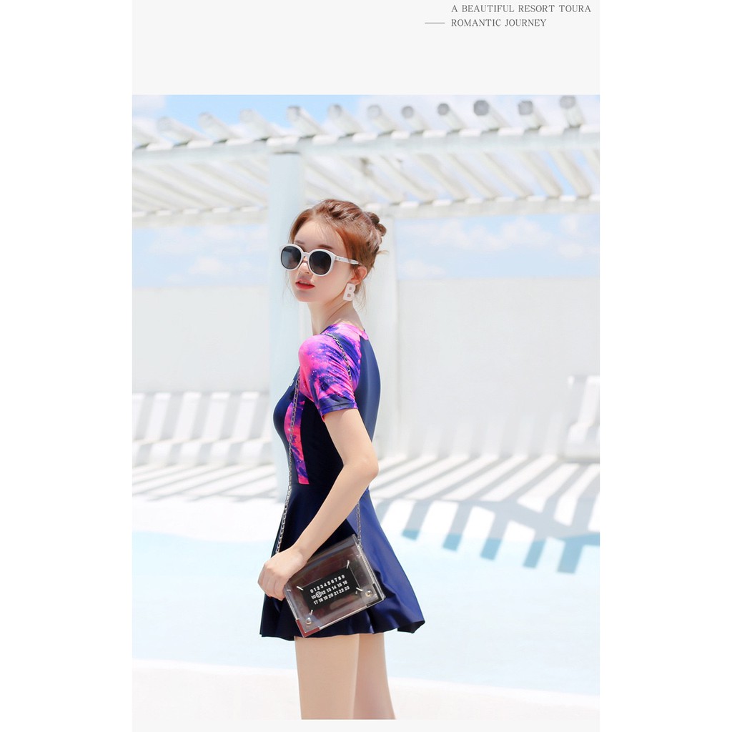 Bộ đồ bơi Bikini đi biển nữ phong cách Hàn Quốc quần dạng váy F.DYRRA - Có sẵn 2 màu | BigBuy360 - bigbuy360.vn