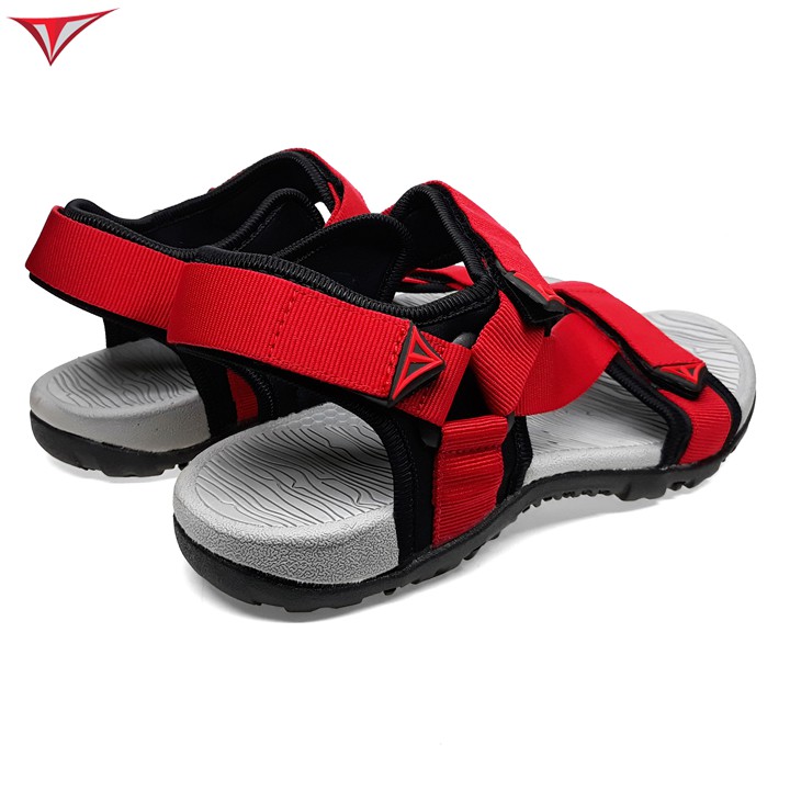 [Fullbox] Giày Sandal Việt Thủy Hai Quai Chéo Nam Nữ Đỏ - VT017