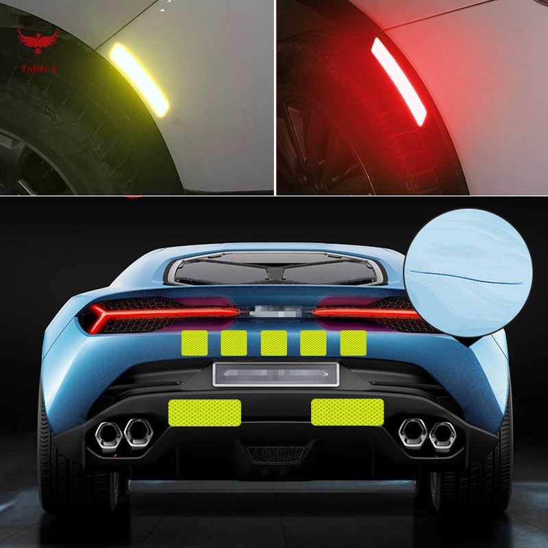 Set 10 Miếng Dán Phản Quang Cho Cửa Xe Ô Tô