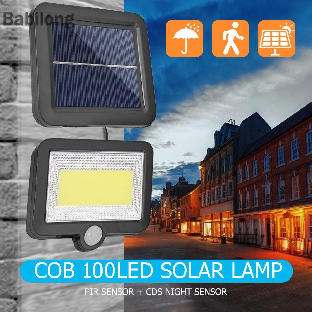 Đèn Led Cob 100 Bóng Năng Lượng Mặt Trời Chống Thấm Nước Chiếu Sáng Sân Vườn