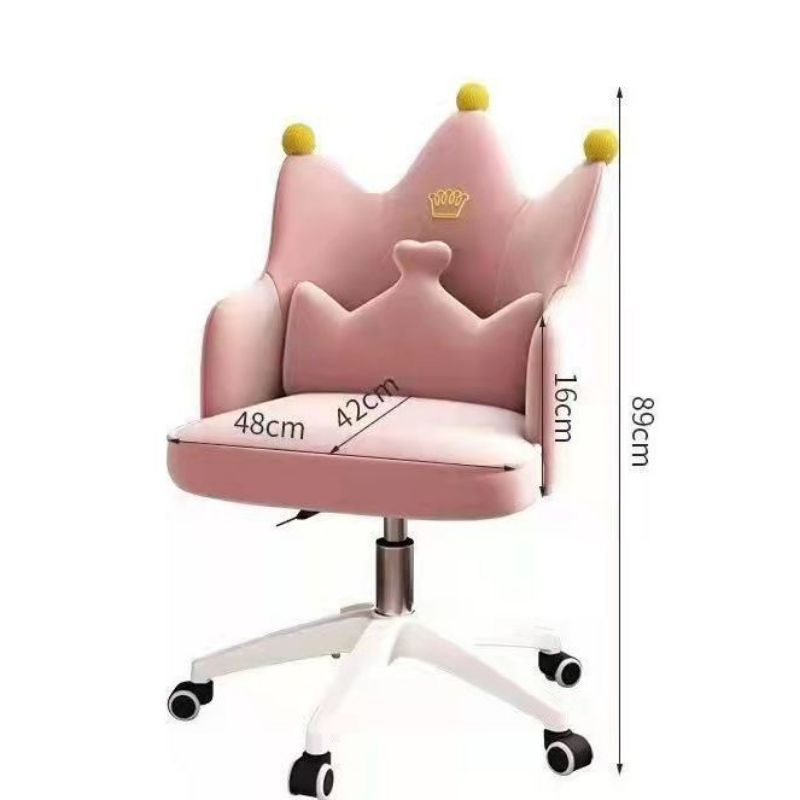 Ghế xoay 360 hình vương miện, tặng kèm gối xinh