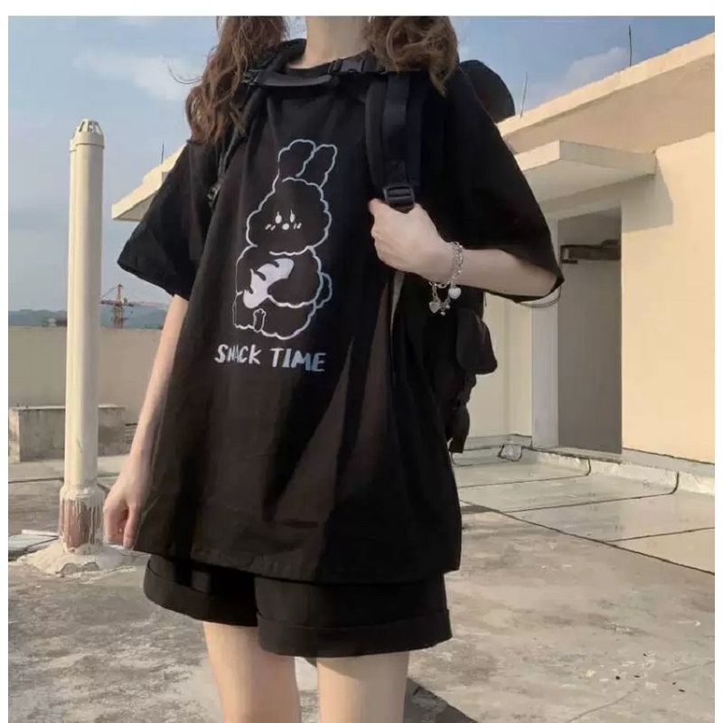 Áo Tun Nữ Form Rộng Hình Thỏ SNAK TIME  - ĐĂNG QUANG CLOTHER