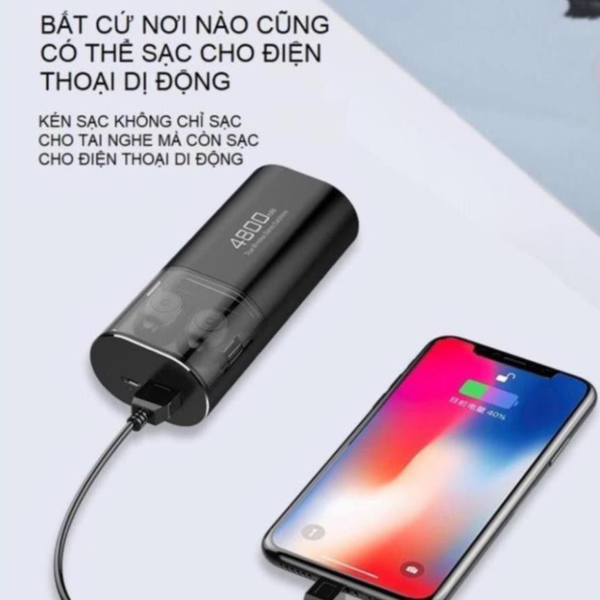 Tai Nghe Bluetooth Không Dây S11 TWS 5 0  Kiêm Sạc Dự Phòng 4800Mah Siêu Tiện Lợi Cho Iphone, Android