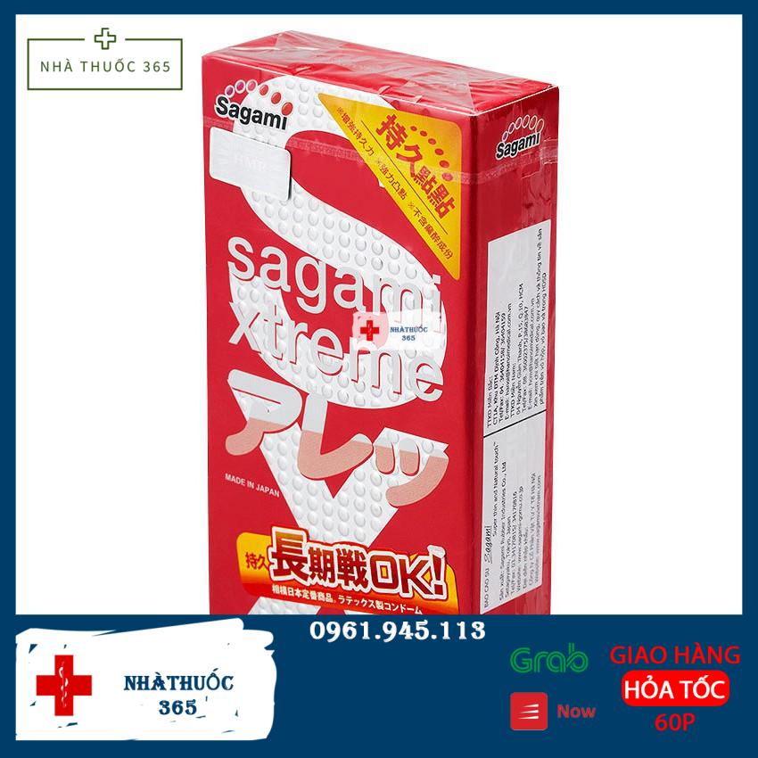 Bao cao su sagami feel long gân gai, kéo dài thời gian 10c