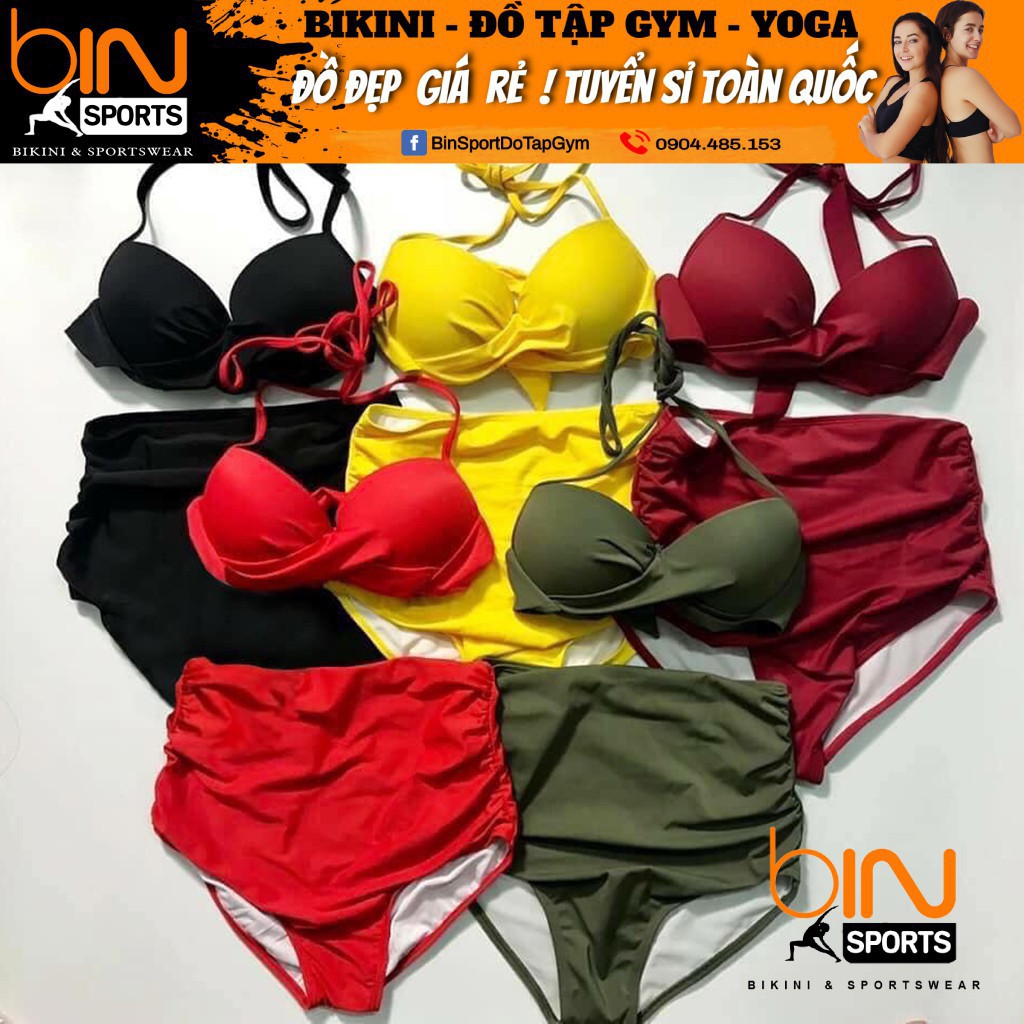 Bikini Bộ Đồ Bơi Hai Mảnh Cạp Cao Freesize Nhiều Màu BHV018 | BigBuy360 - bigbuy360.vn