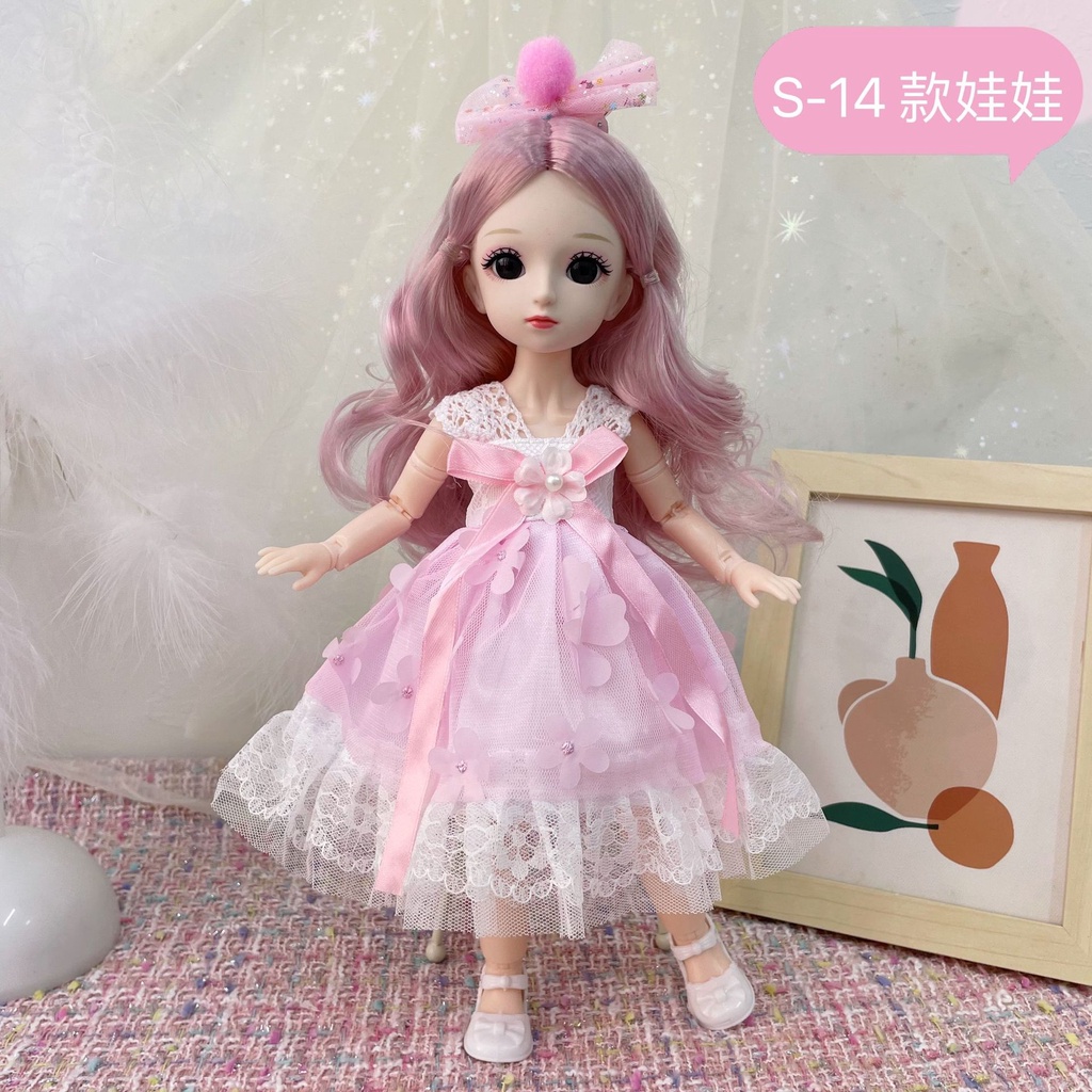 Búp Bê Công Chúa Barbie 3D 23 Khớp Cử Động 1/6 Dành Cho Trẻ Nhỏ