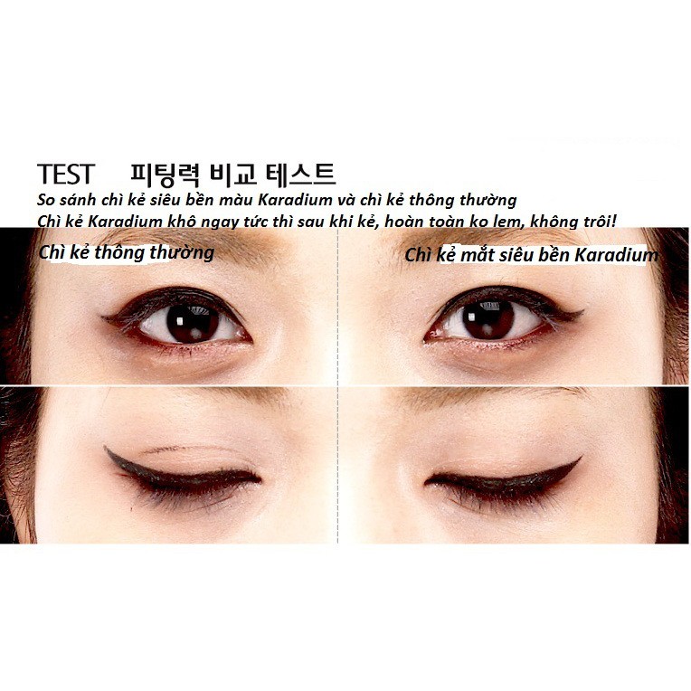 (Mẫu mới) Chì Kẻ Mắt Chống Trôi Karadium Waterproof Eyeliner Pencil Black | BigBuy360 - bigbuy360.vn
