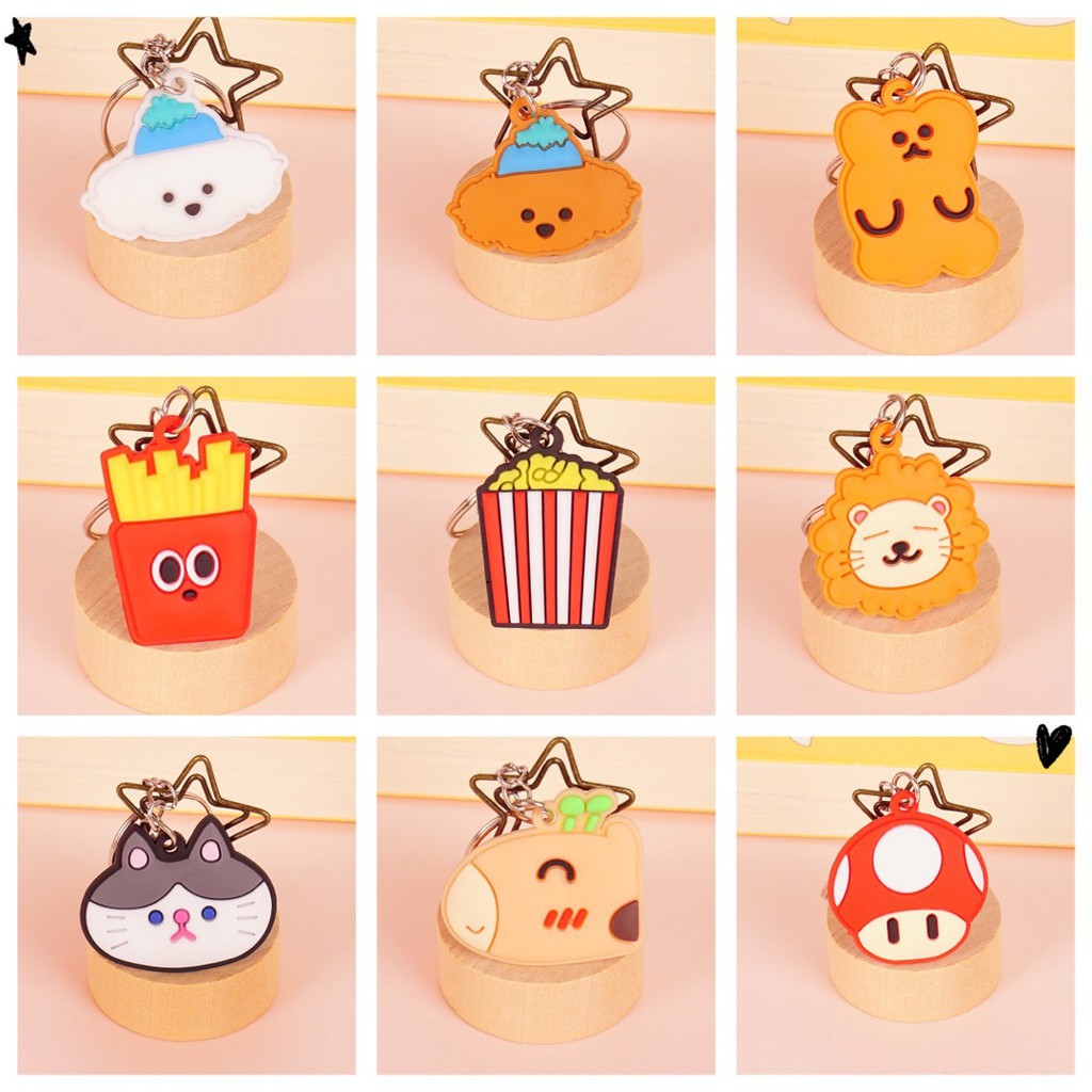 DISNEY Set 100 Móc Khóa Nhân Vật BT21 Dễ Thương