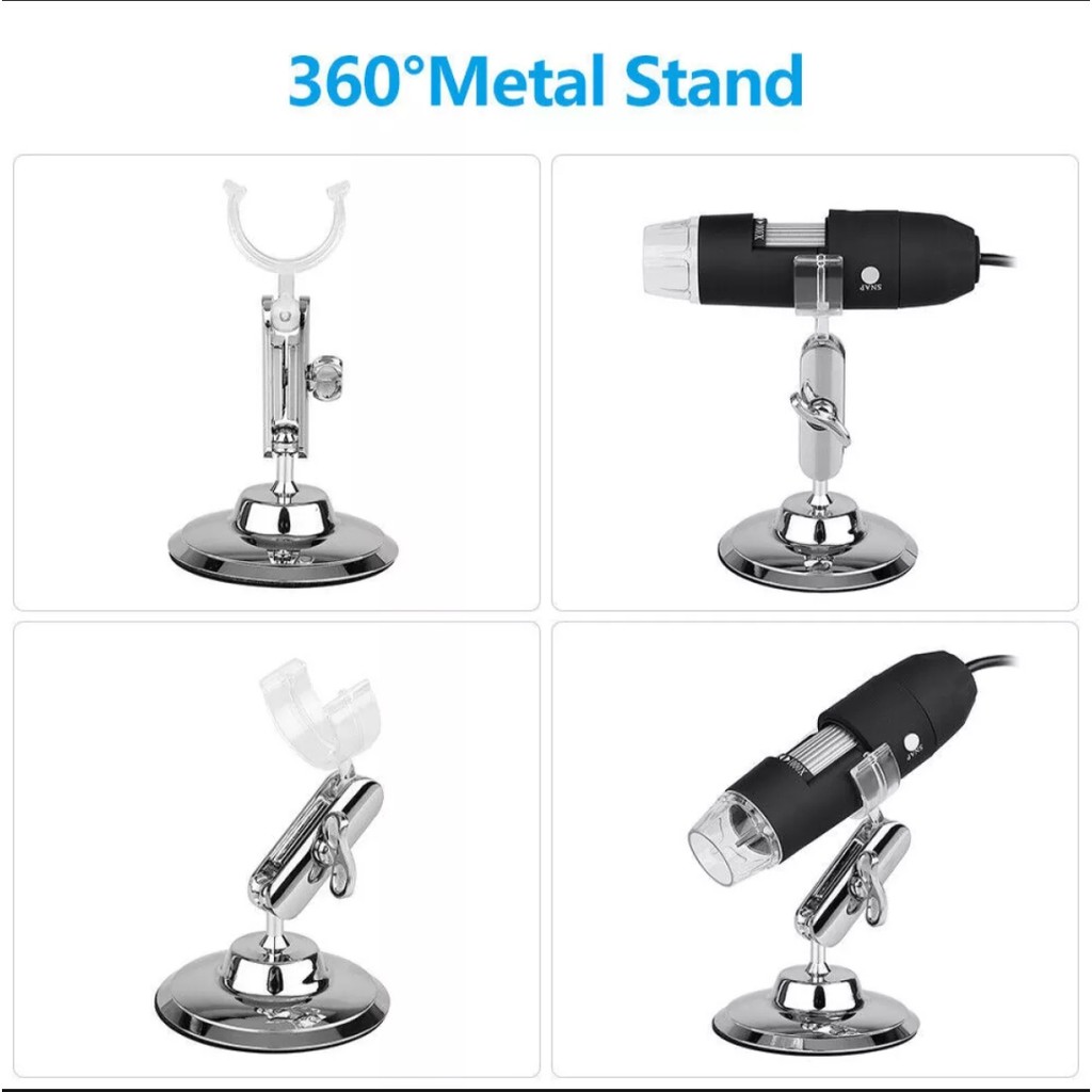 Kính hiển vi điện tử kết nối điện thoại và máy tính phóng đại 1600X Digital Microscope super zoom USB connect