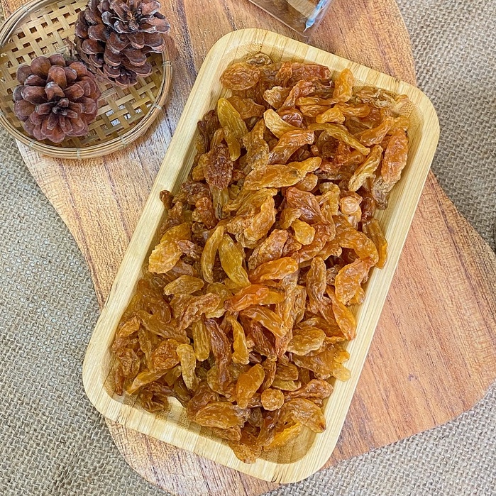 Nho vàng sấy khô 200g- 350g, trái cây sấy đặc sản Đà Lạt Minh Tiến Farm