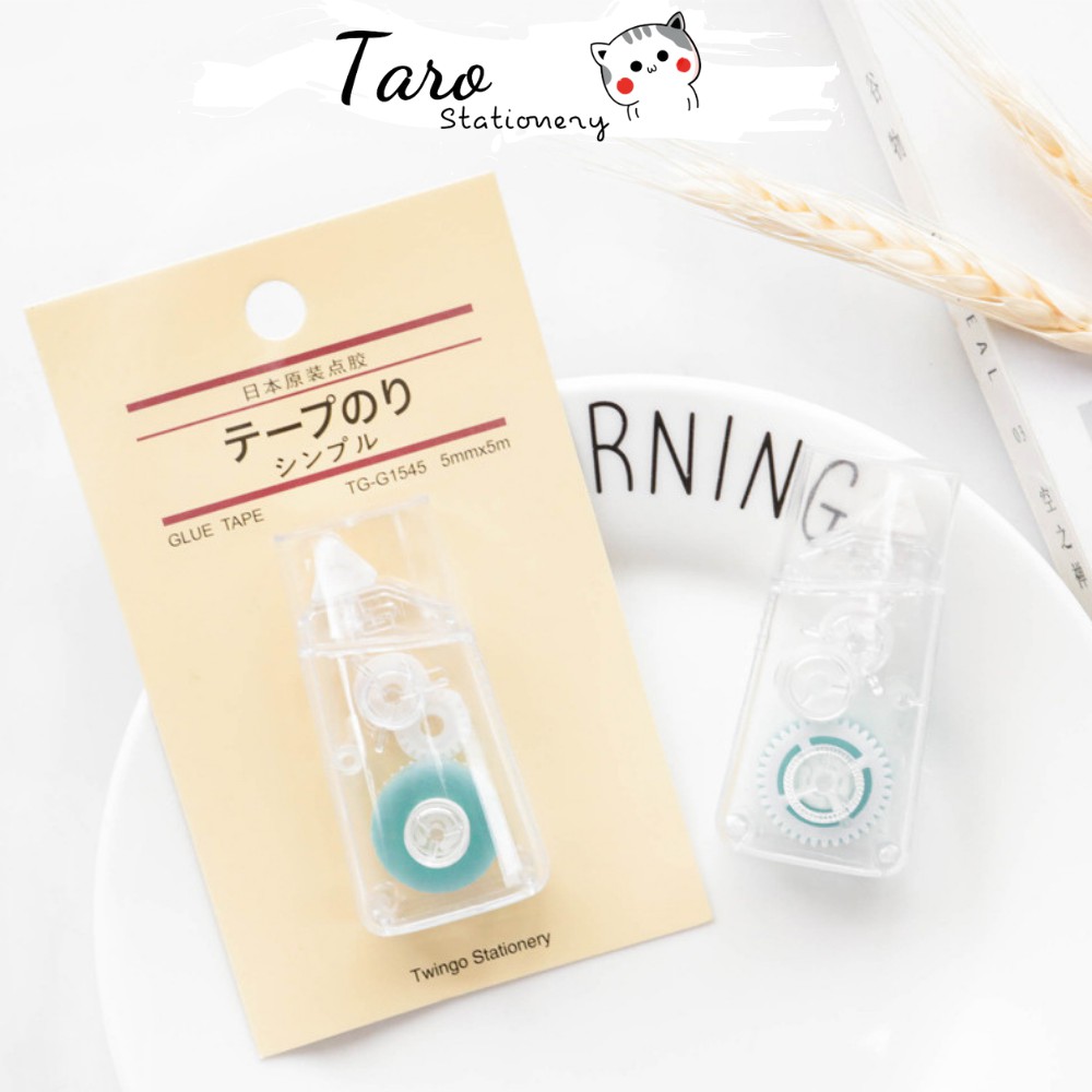 Băng keo dán dạng bút kéo mini trong suốt M09 Taro Stationery