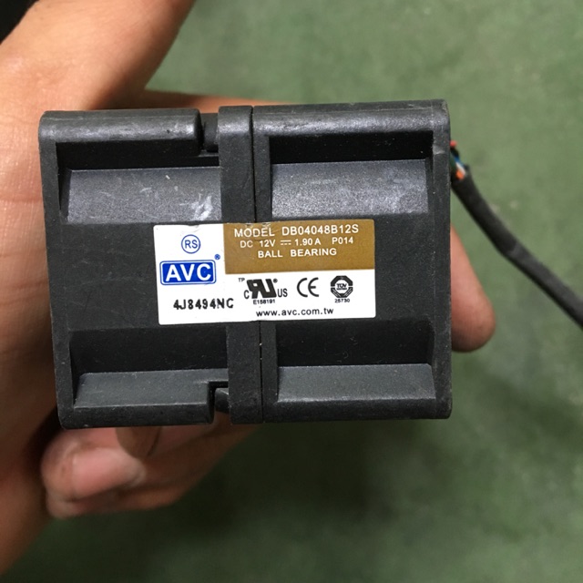 Quạt bộ đôi máy chủ AVC siêu tốc độ 12v 1.9A Tai nắm cam