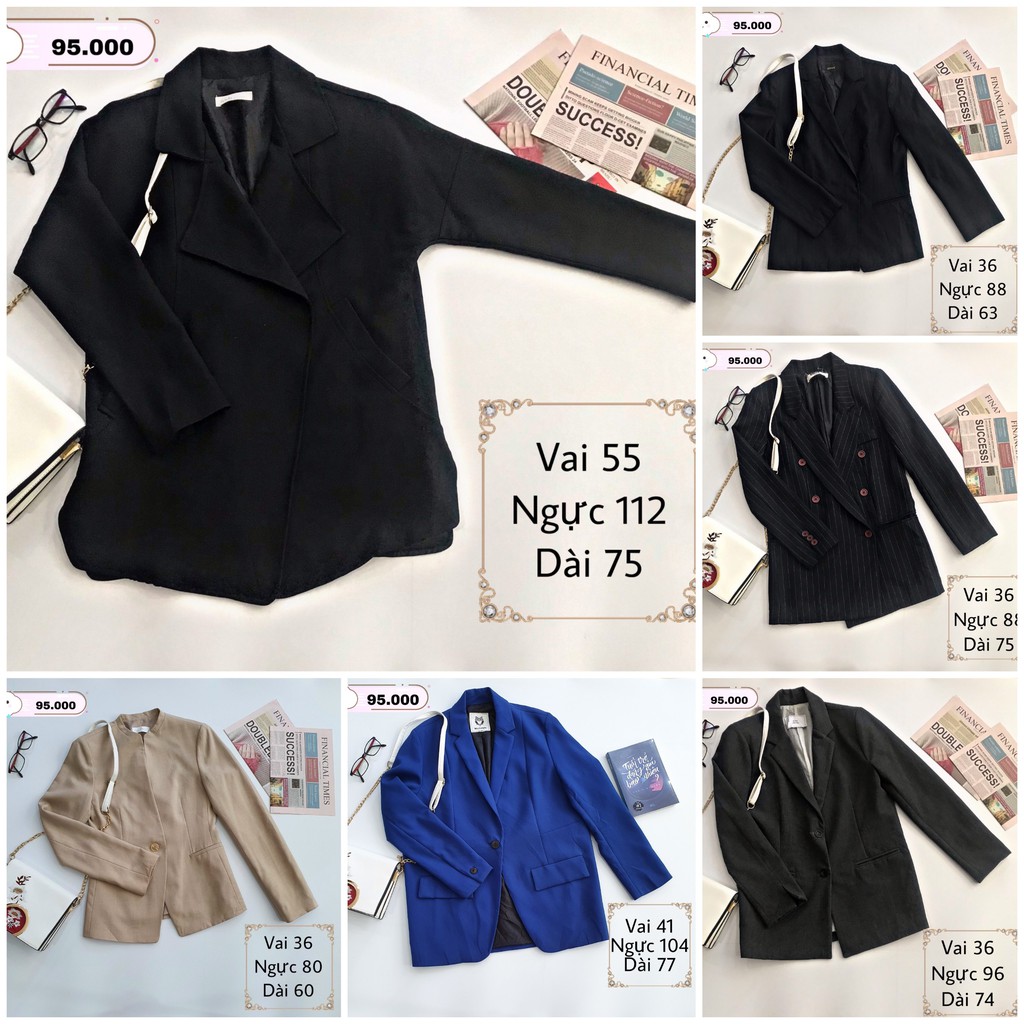 Vest, blazer nữ [2hand] đồng giá 95k