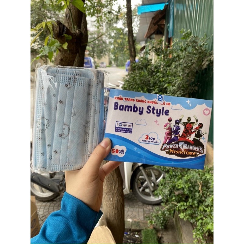 HỘP 50c KHẨU TRANG TRẺ EM Bamby Style Hàng Đẹp Bảo Vệ Bé Yêu | BigBuy360 - bigbuy360.vn