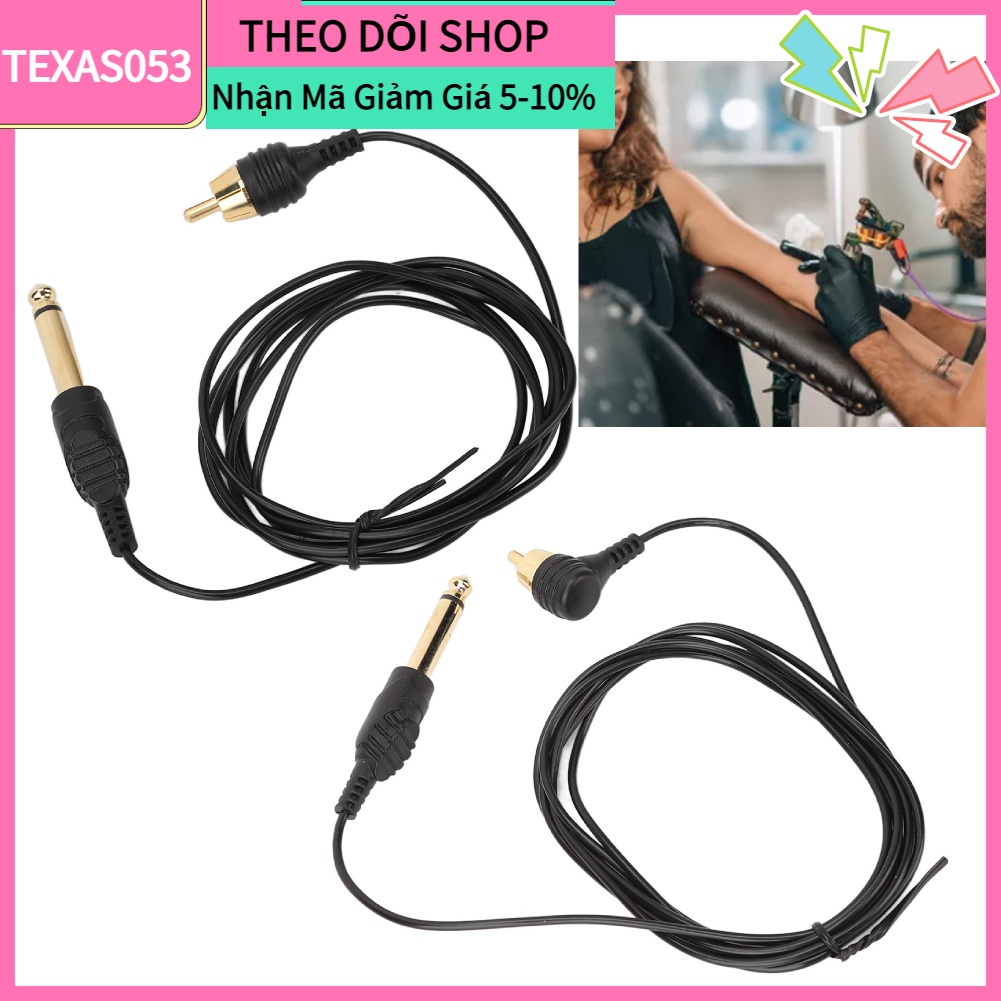 Dây Cáp Rca Cho Máy Xăm Hình 2M Siêu Mỏng 2Mm Loại Tốt