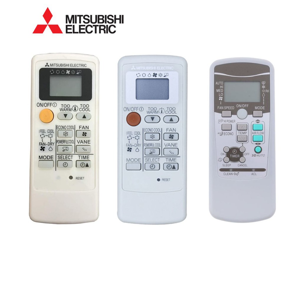 Remote máy lạnh 1 chiều MITSUBISHI (3 loại).