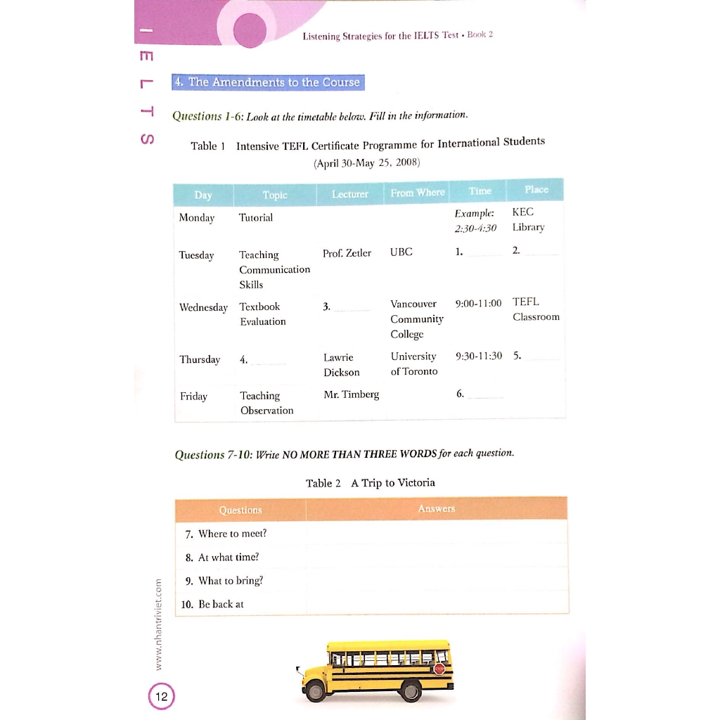 Sách - Listening Strategies For The IELTS Test - Book 2