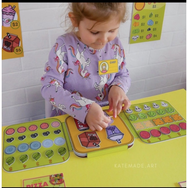 Cửa hàng bánh pizza giấy tương tác cực thích