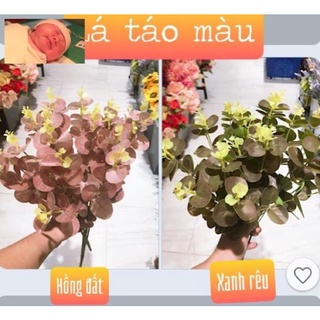 Cụm lá táo điểm hoa sáp 16 nhánh,hàng loại 1