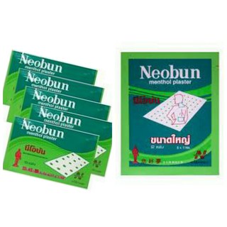 01 Gói  Cao Dán Giảm Đau NEOBUN MENTHOL PLASTER Thái Lan