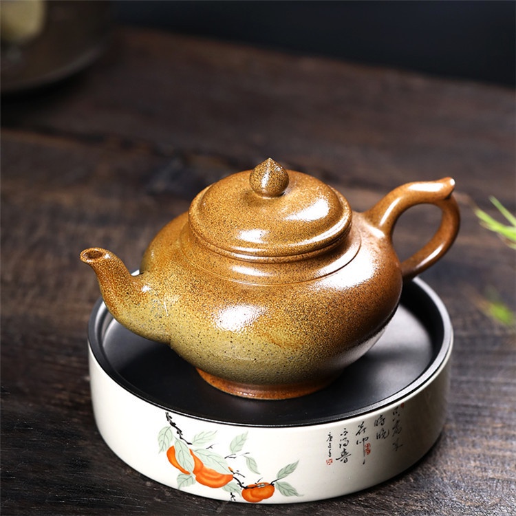 Ấm Tử Sa Nghi Hưng Tiếu Anh Hỏa Biến 280 ml (Đoạn Nê)