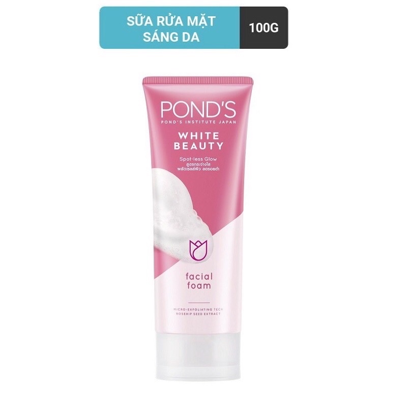 Sữa Rửa Mặt Trắng Da Pond's Pure White  100g mẫu mới