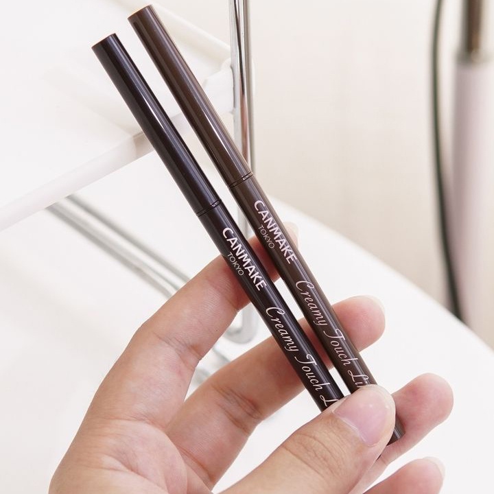 Kẻ Mắt Dạng Gel CANMAKE Creamy Touch Liner, Chống nước, Không lem