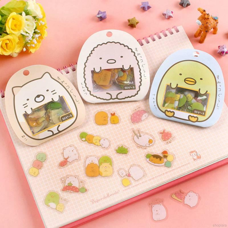 Set 50 Miếng Dán Trang Trí Dễ Thương