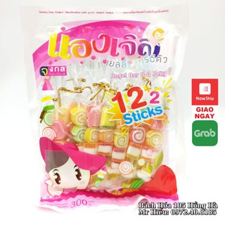 [Hỏa Tốc] Kẹo dẻo Jelly Thái Lan 300g (túi 14 que)