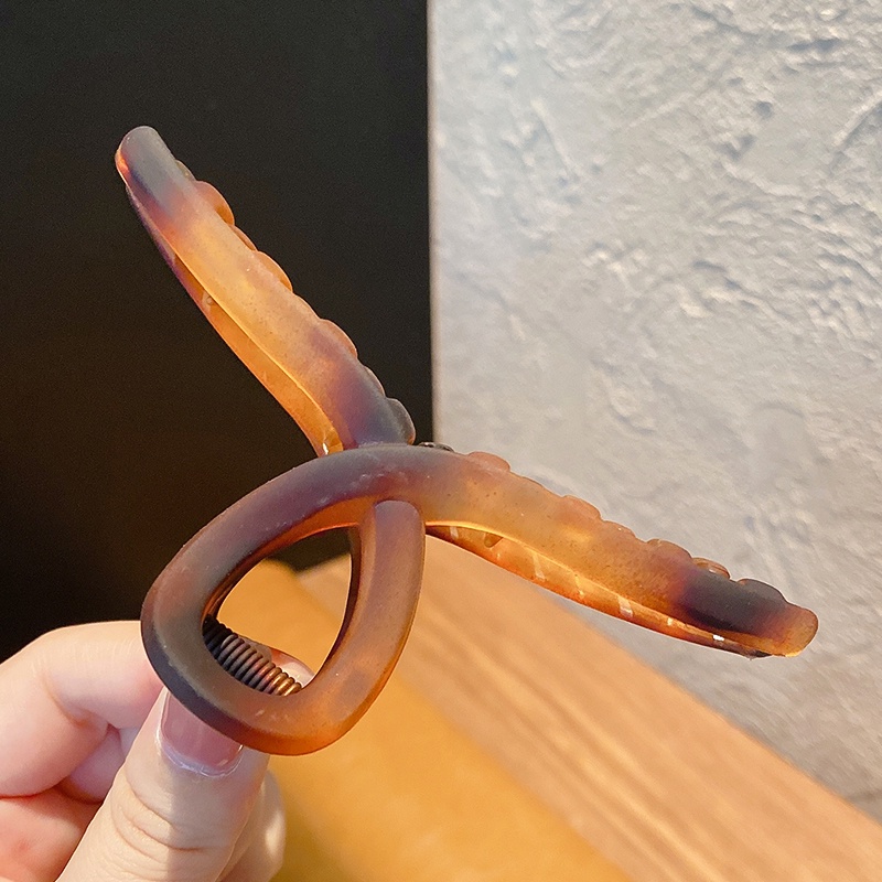 Kẹp tóc cỡ lớn bằng nhựa acrylic phong cách thời trang 2021