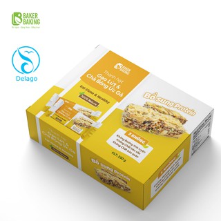 [Chính hãng] Thanh dinh dưỡng Baker Baking - Hạt gạo lứt & protein ruốc chà bông ức gà (hộp 6 thanh x 191 Kcal)