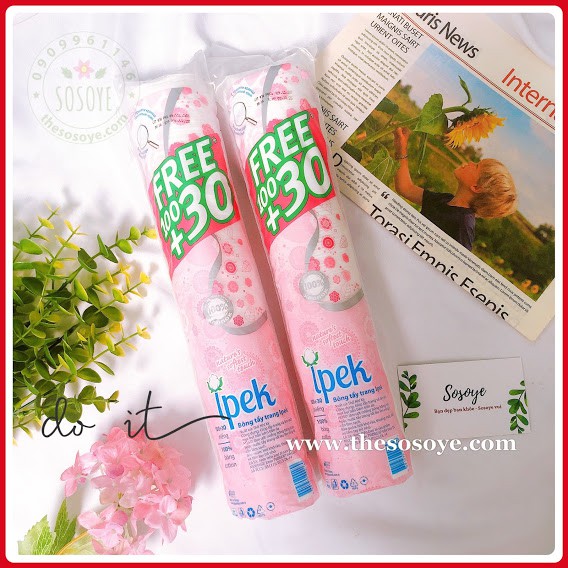 Bông Tẩy Trang Cao Cấp Ipek Thổ Nhĩ Kỳ 150 Miếng Cotton Pads
