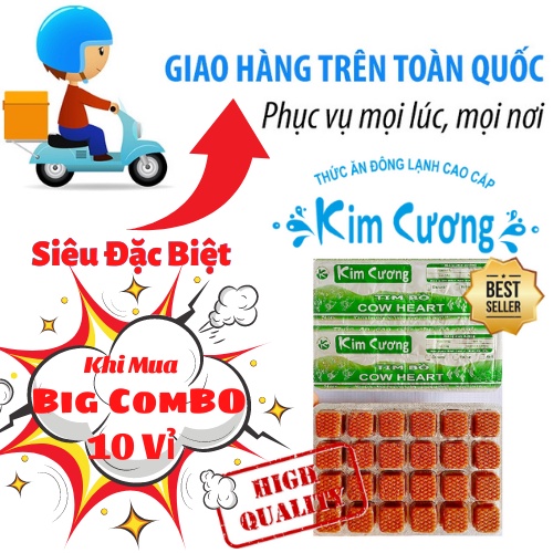 Tim bò KIM CƯƠNG_kích màu[Vàng]_10vỉ/1kg_thức ăn chăm sóc cho cá cảnh_an toàn bể cá_thú vui thủy sinh_betta_7 màu_koi...