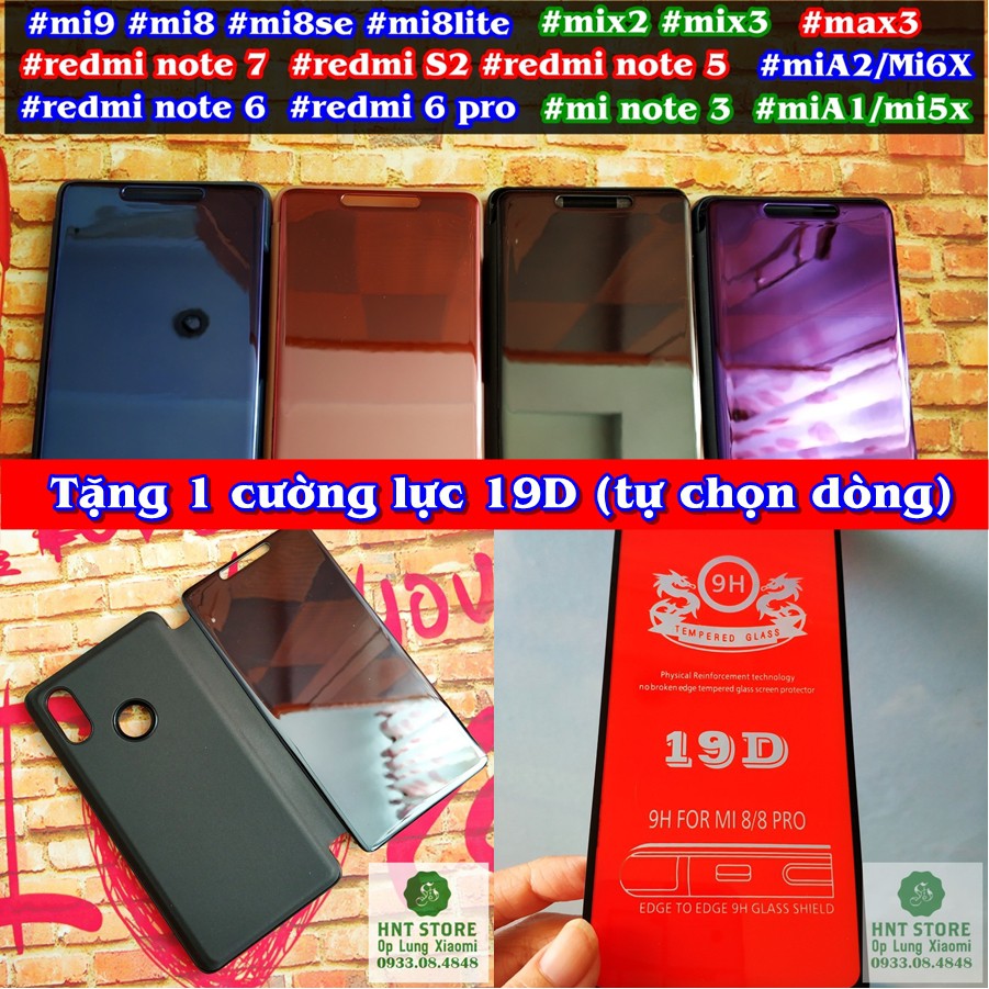 BAO DA TRÁNG GƯƠNG XIAOMI REDMI NOTE 6 - REDMI 6 PRO - REDMI NOTE 7 - REDMI NOTE 5 - REDMI S2