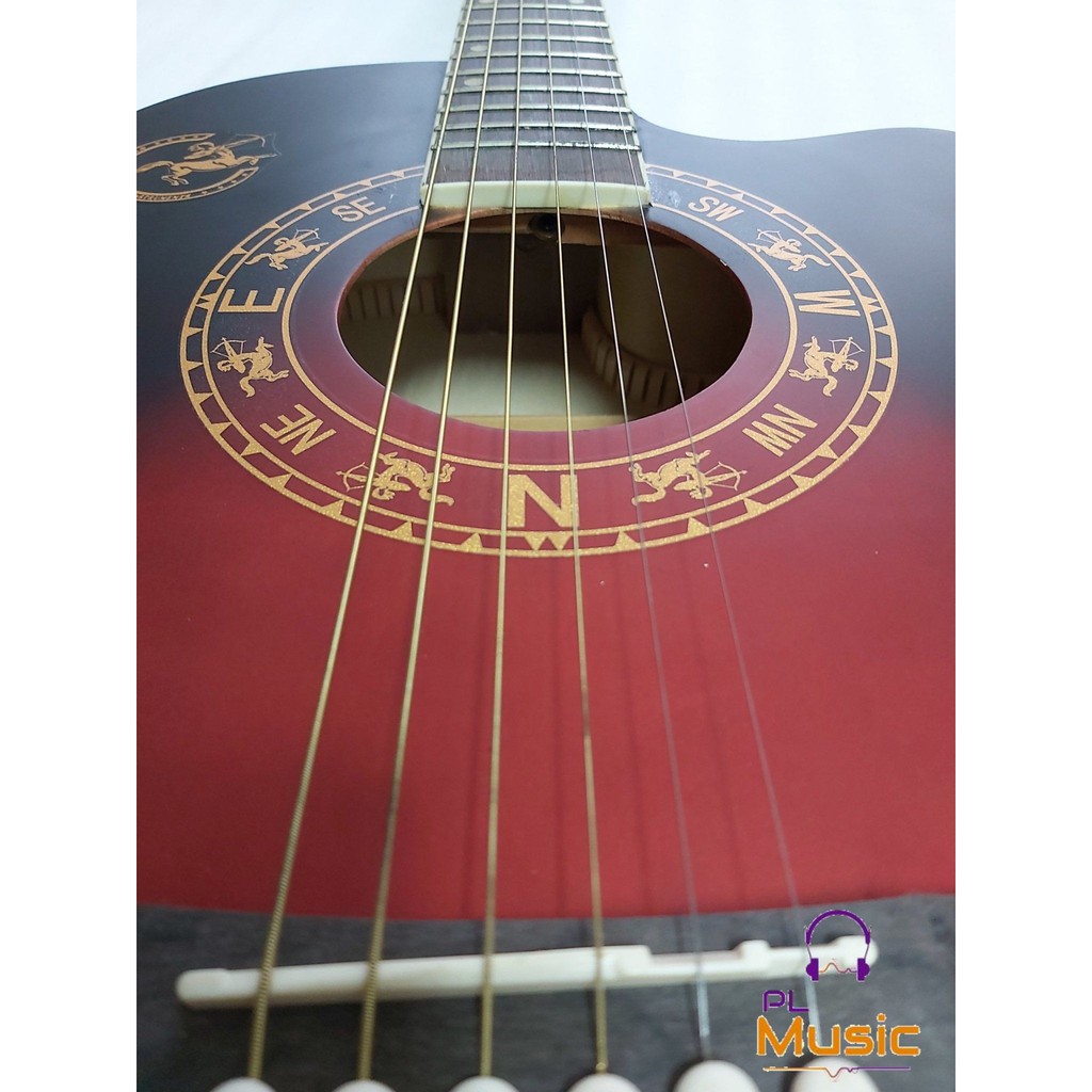 Đàn Guitar Acoustic giá rẻ cho sinh viên người mới tập chơi Swift Horse WG-380C - Tặng kèm phụ kiện