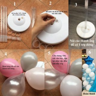 Trụ đế bóng trang trí sinh nhật