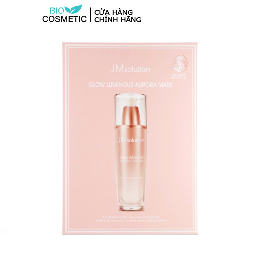 Mặt nạ JMSolution Glow Luminous Aurora Mask Dưỡng trắng săn chắc da chiết xuất tinh dầu 30ml