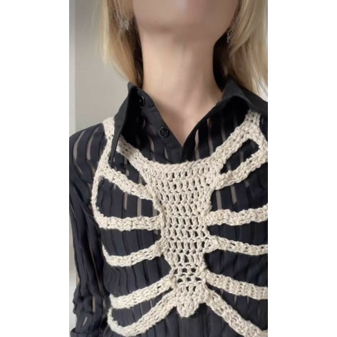 crochet bộ xương ( ig i d k k u s h h_____ )