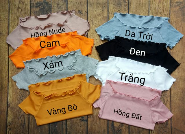 Áo bẹt vai tay ngắn