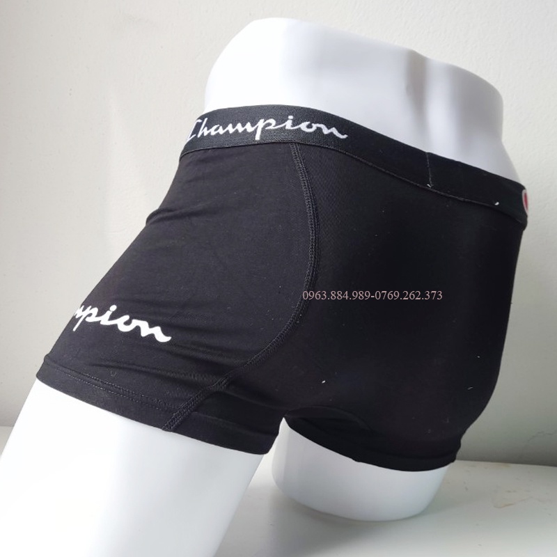 Hộp 4 quần boxer nam CH.01 chất cotton đẹp, dạng sịp đùi cực thoải mái cho anh em