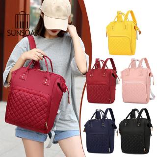 Balo nylon màu trơn cho mẹ bỉm sữa