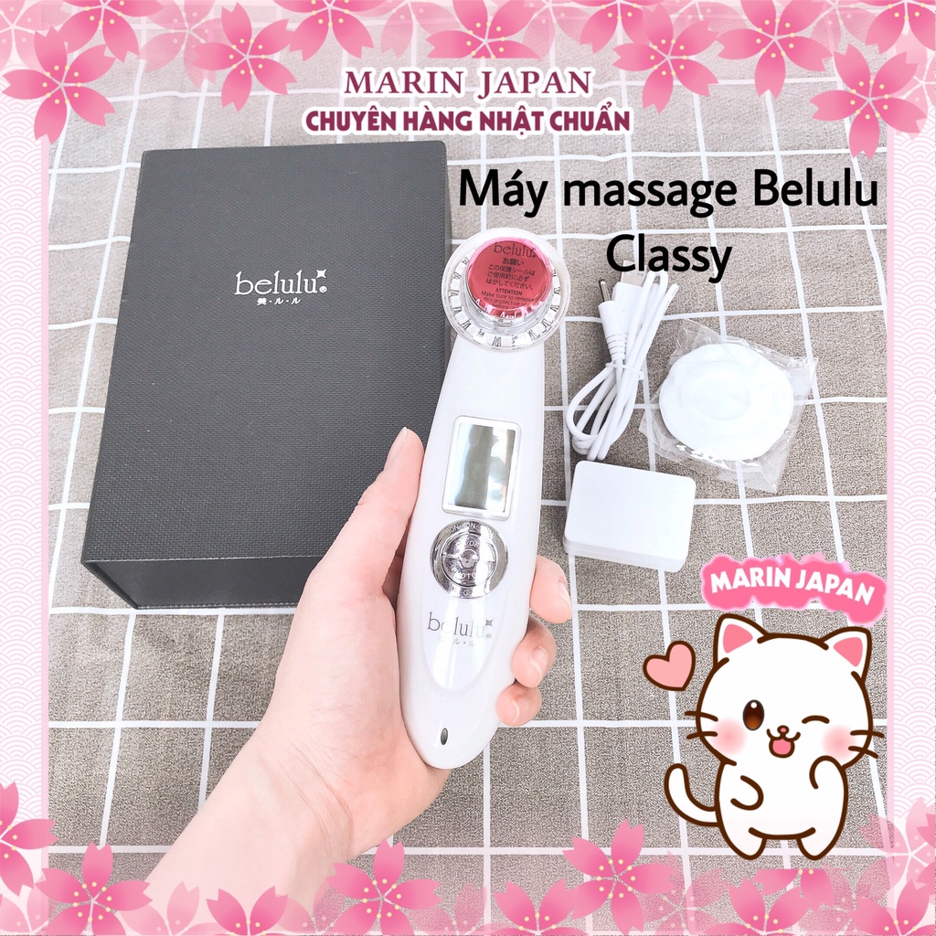 (Hàng Nhật,sale 60%)MÁY MASSAGE LÀM THON MẶT ĐẸP DA HÀNG NỘI ĐỊA NHẬT BẢN belulu Classy