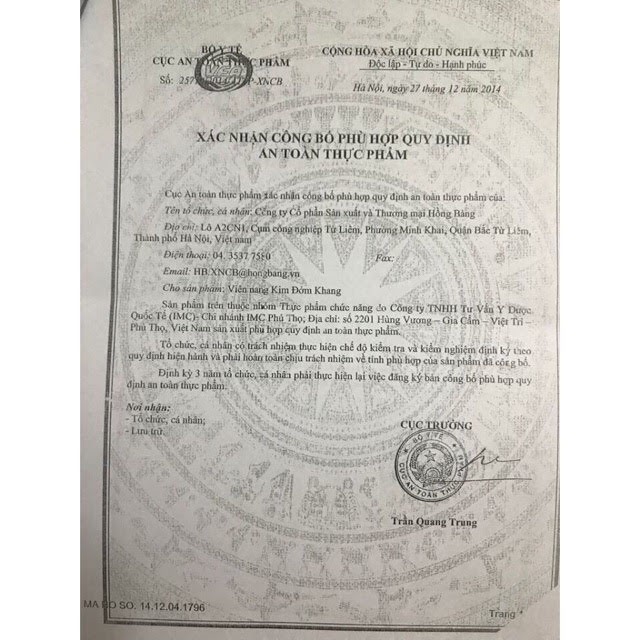 KIM ĐỞM KHANG + QUÀ TẬNG CỦA HÃNG (tăng cường sức khỏe gan mật)