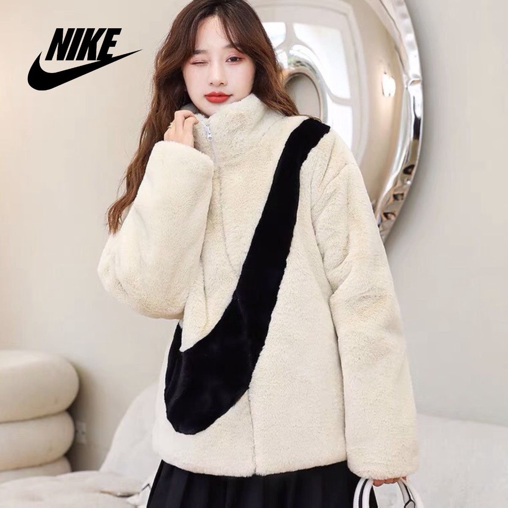 Áo khoác lông NIKE nam nữ lông cừu cao cấp mặc thu đông, thời trang Hàn Quốc GenX Fashion AKL-06